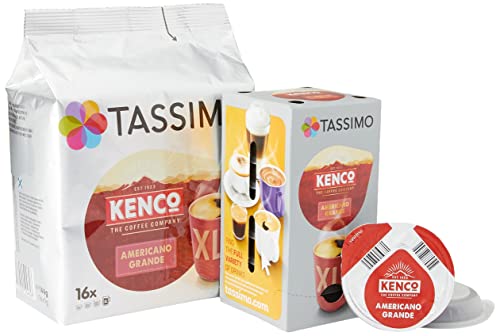 Tassimo Kenco Americano Grande XL Coffee Pods x16 (Pack of 5, Total 80 Drinks)