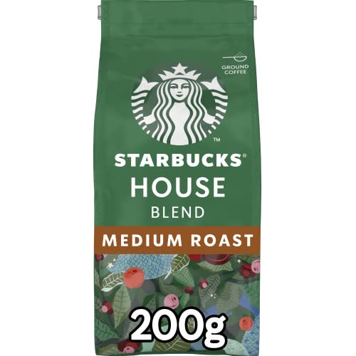 STARBUCKS House Blend, Medium Roast, Ground Coffee 200g (Pack of 6)