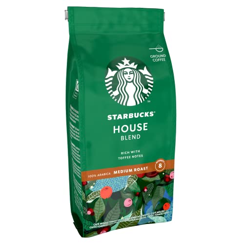 STARBUCKS House Blend, Medium Roast, Ground Coffee 200g (Pack of 6)
