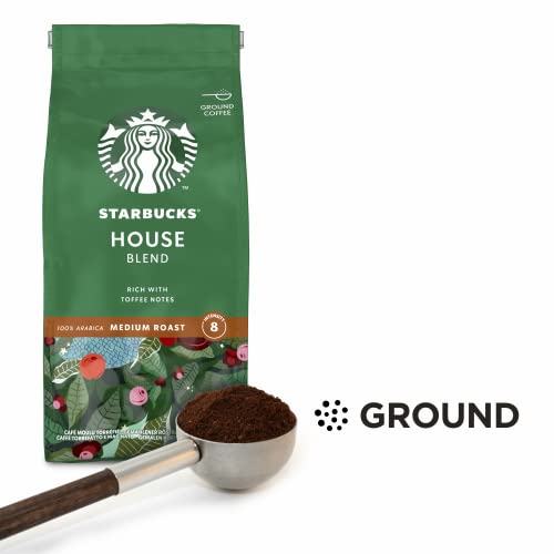 STARBUCKS House Blend, Medium Roast, Ground Coffee 200g (Pack of 6)