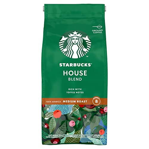 STARBUCKS House Blend Medium Roast Ground Coffee, 200 g