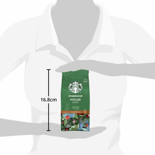 STARBUCKS House Blend, Medium Roast, Ground Coffee 200g (Pack of 6)