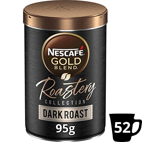 Nescafe Gold Blend Roastery Dark Roast Instant Coffee 95g (Pack of 6)
