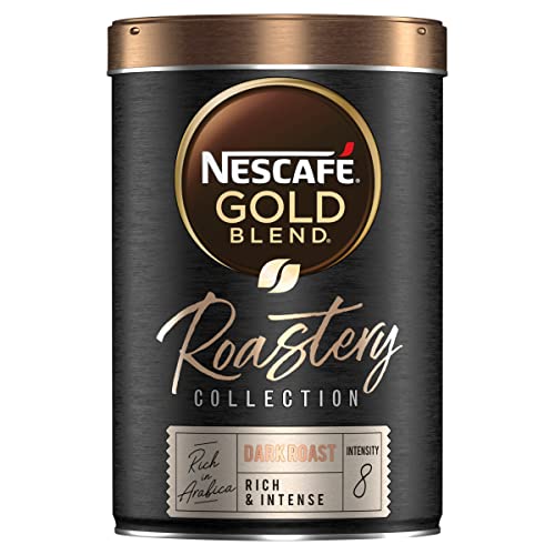 Nescafe Gold Blend Roastery Dark Roast Instant Coffee 95g (Pack of 6)