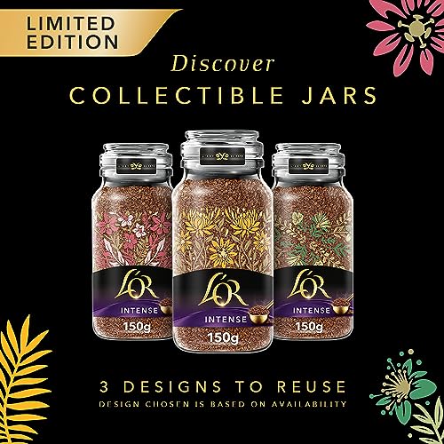 L'OR Intense Instant Coffee 150g (Pack of 6 Jars, Total 900g)