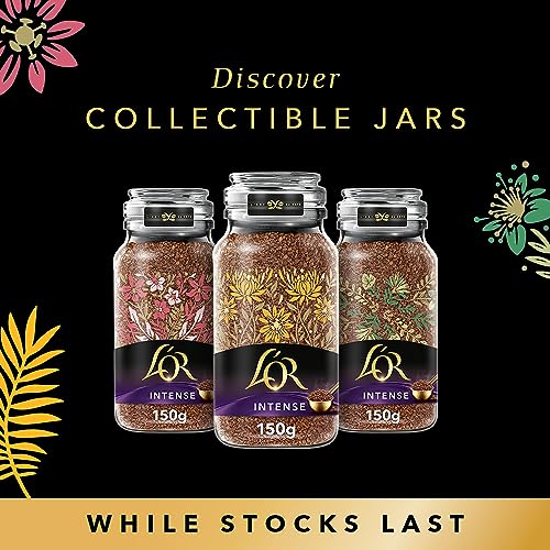 L'OR Intense Instant Coffee 150g (Pack of 6 Jars, Total 900g)
