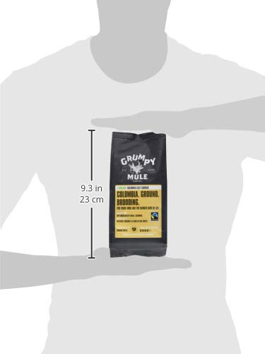 Grumpy Mule Organic Colombia Café Equidad Ground Coffee with tastes of Hazelnut, Caramel & a hint of Red Fruits 227 g