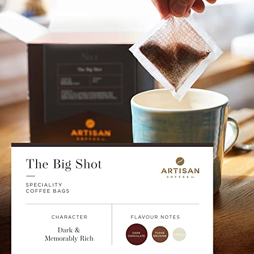 Artisan Coffee Co. The Coffee Bag Tasting Collection | Individually Wrapped Coffee Bags | Coffee Gift Set | Assortment of Characteristic Blends and Roasts | 100% Arabica Beans | 18 Coffee Bags