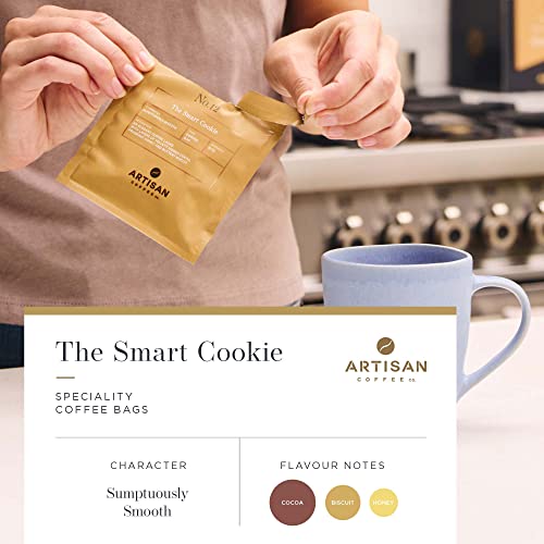 Artisan Coffee Co. The Coffee Bag Tasting Collection | Individually Wrapped Coffee Bags | Coffee Gift Set | Assortment of Characteristic Blends and Roasts | 100% Arabica Beans | 18 Coffee Bags