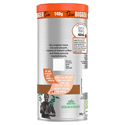 Nescafe Azera Americano Instant Coffee 140g (Pack of 6)