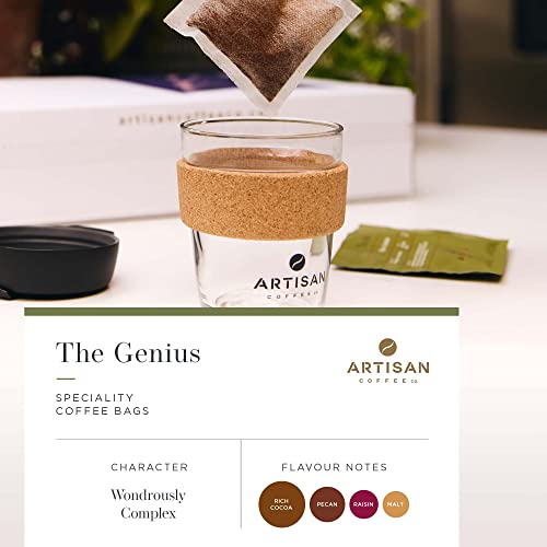 Artisan Coffee Co. The Coffee Bag Tasting Collection | Individually Wrapped Coffee Bags | Coffee Gift Set | Assortment of Characteristic Blends and Roasts | 100% Arabica Beans | 18 Coffee Bags