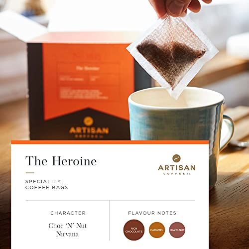 Artisan Coffee Co. The Coffee Bag Tasting Collection | Individually Wrapped Coffee Bags | Coffee Gift Set | Assortment of Characteristic Blends and Roasts | 100% Arabica Beans | 18 Coffee Bags