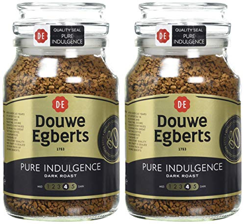 Douwe Egberts Pure Indulgence Dark Roast Instant Coffee 190g (Pack of 6 Jars, Total 1.14kg)