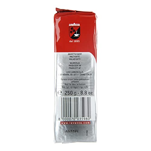 Lavazza Qualita Rossa Ground Coffee 250g (Pack of 4)
