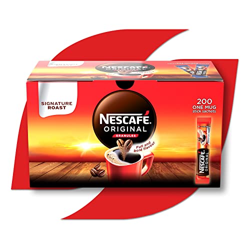 NESCAFE Original Instant Coffee Sachets - 200 x 1.8g Sticks