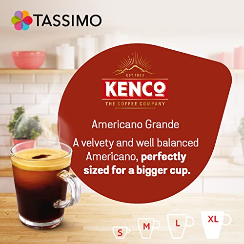 Tassimo Kenco Americano Grande XL Coffee Pods x16 (Pack of 5, Total 80 Drinks)