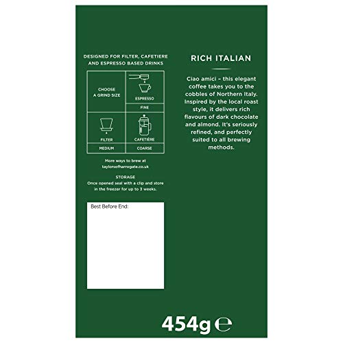 Taylors of Harrogate Rich Italian Coffee Beans, 454 g (Pack of 3)