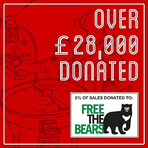 Blue Mountain Blend Medium Roast Coffee Beans 1kg - Brown Bear Coffee - for All Coffee Machines - Strength 3 - Donation to Free The Bears