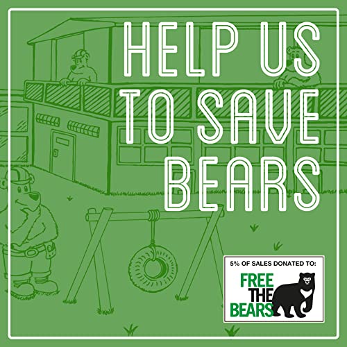 Blue Mountain Blend Medium Roast Coffee Beans 1kg - Brown Bear Coffee - for All Coffee Machines - Strength 3 - Donation to Free The Bears