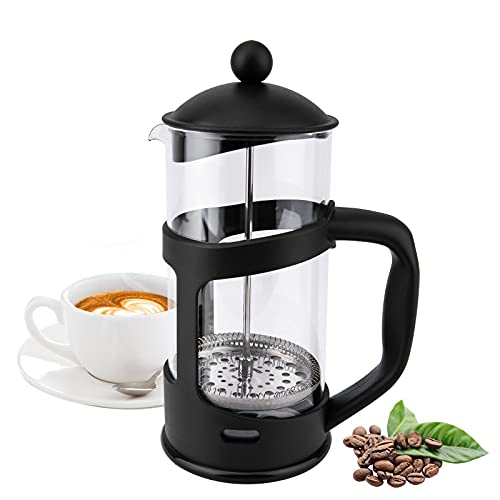 RAINBEAN French Press Coffee Maker 2 Cups, Cafetiere Coffee Press, Perfect for Coffee Lover Gifts Morning Coffee, Maximum Flavor Coffee Brewer with Stainless Steel Filter, 12 oz/350 ML