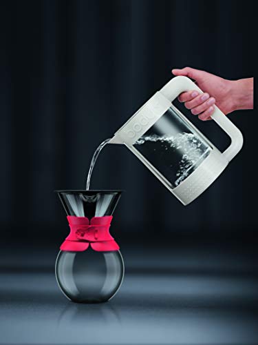 Bodum Pour Over Coffee Maker with Filter, Borosilicate Glass - 1.0 L, Black