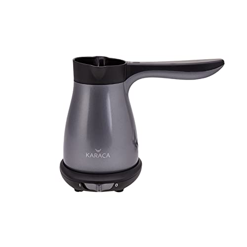 KARACA Anthracite Electric Coffee Pot, Turkish Coffee Maker Machine, Steel Turkish Coffee Pot, 330ml / 11oz Capacity, Washable Coffee Pot Electric Turkish Coffee Maker