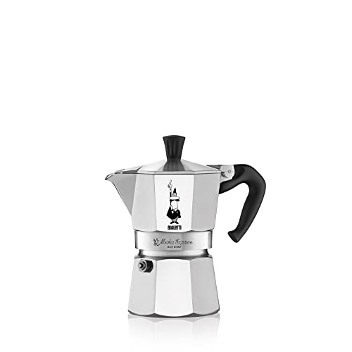 Bialetti Moka Express Aluminium Stovetop Coffee Maker 130 ml(3 Cup)