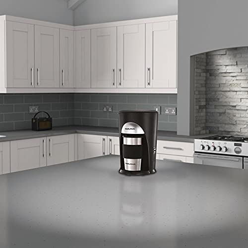 Morphy Richards Coffee On The Go Filter Coffee Machine 162740 Black and Brushed Stainless Steel