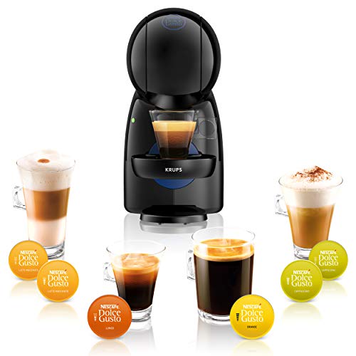 Nescafé Dolce Gusto Piccolo XS Manual Coffee Machine, Espresso, Cappuccino and More, Black by KRUPS