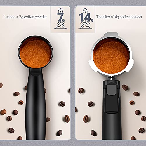 FIMEI Coffee Machine, Espresso Machine with Milk Frother, 2 Temperature Control, 20 Bar Espresso Coffee Maker, 1.2L Removable Water Tank, for Espresso, Cappuccino, Latte