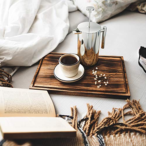 KICHLY Cafetiere 8 Cup Stainless Steel French Press Coffee Maker, Coffee Press with 3 Level Filtration System - Double Walled Insulated Caffettiere with 1 Extra Filter - 1000ml / 34Oz - Silver