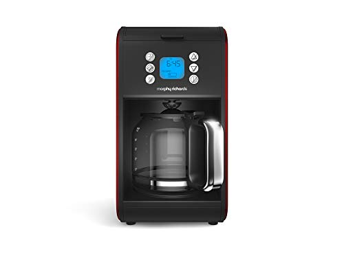Morphy Richards 162009 Pour Over Filter Coffee Maker, 1.8 Litre, 900 W, Red, Morphy Richards Coffee Machine