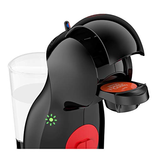DeLonghi Nescafé Dolce Gusto Piccolo XS Pod Capsule Coffee Machine, Espresso, Cappuccino and more, EDG210.B, 0.8 liters, Black & Red