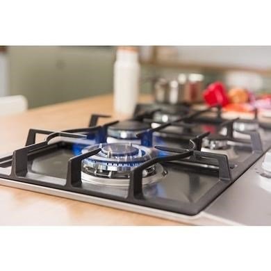 Russell Hobbs RH75GH601SS Stainless Steel 75cm Wide, 5 Burner Gas Hob, Free 2 Year Guarantee