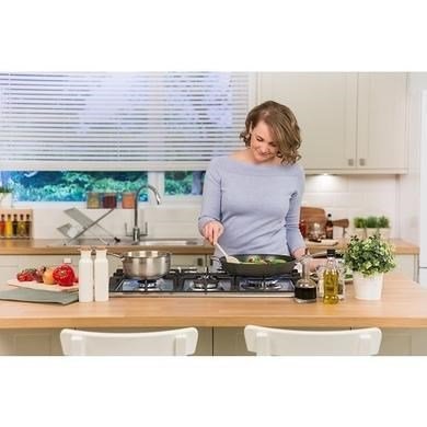 Russell Hobbs RH75GH601SS Stainless Steel 75cm Wide, 5 Burner Gas Hob, Free 2 Year Guarantee
