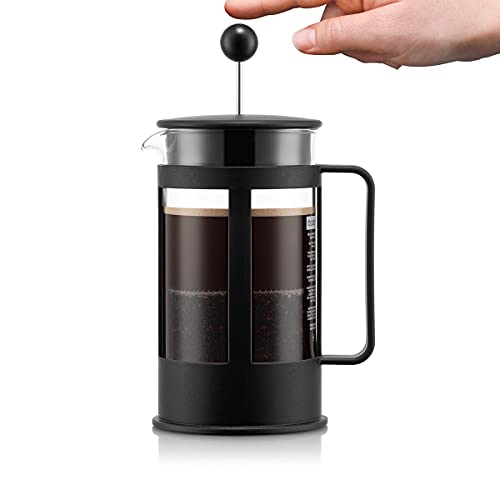 BODUM Kenya 8 Cup French Press Coffee Maker, Black, 1.0 l, 34 oz