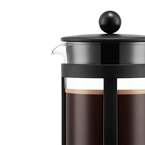 BODUM Kenya 8 Cup French Press Coffee Maker, Black, 1.0 l, 34 oz