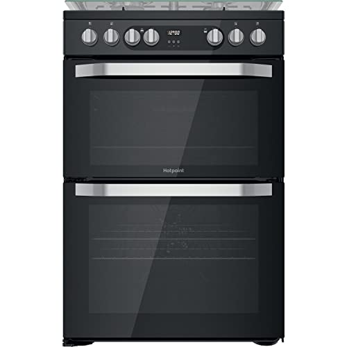 60CM Dual Fuel Double Freestanding cooker - Black