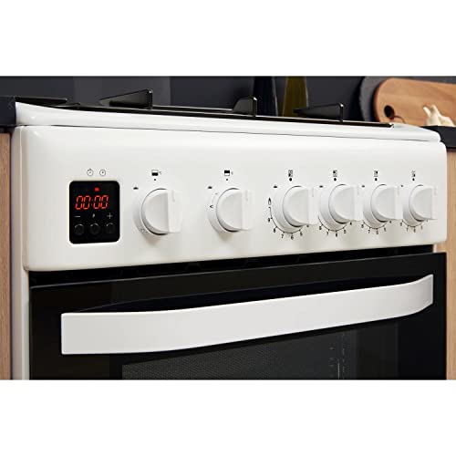 Hotpoint 50CM HD5G00CCW/UK Gas Double Freestanding cooker - White