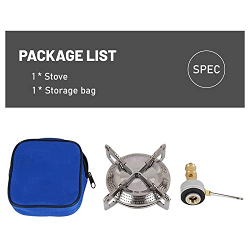Lixada Mini Gas Stove, Camping Cooker Gas Portable with Waist Bag,Camping Gas Stove for FestivalsTravel Camping Outdoor Cooking 17x7cm