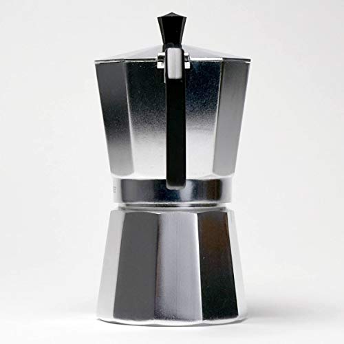 HK Online Italian Espresso STOVE TOP Coffee Maker & Electric MILK FROTHER -Continental Percolator Pot Jug, Camping, Caravan, Brewing Rich Coffee (1 CUP Espresso & Frother)