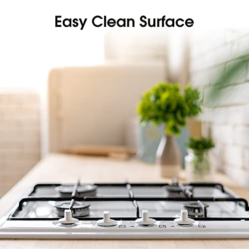 Hisense GM642XSUK Built-in 60cm Gas Hob - Stainless Steel, 20 x 23 x 4 inches (L x W x H)