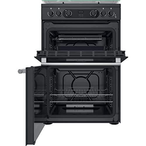 Hotpoint Cannon Freestanding CD67G0C2CA 60cm Gas Cooker - Black