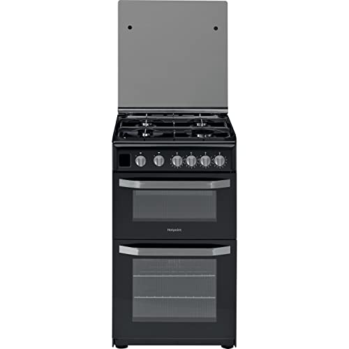 Hotpoint 50CM HD5G00CCBK/UK Gas Double Freestanding cooker - Black
