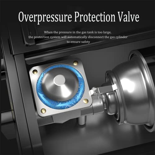 Camping Stove, Portable Camping Gas Cooker Compact Outdoor Gas Cooker Camp Stove - 2.9 KW - Gas Cooker with Automatic Ignition System & Overheating Protection for Home, Restaurant, Indoor and Outdoor