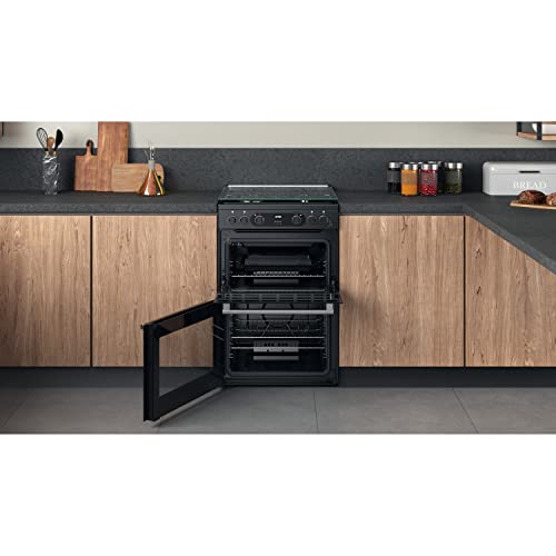 Hotpoint Cannon Freestanding CD67G0C2CA 60cm Gas Cooker - Black
