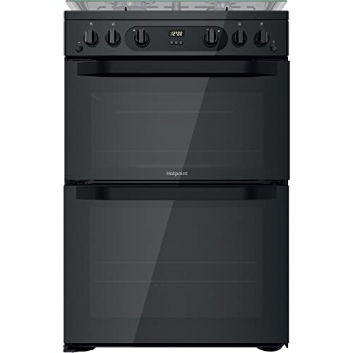 60CM Gas Double Freestanding cooker - Black