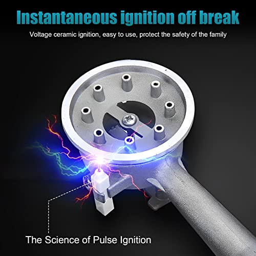 LabTEC Camping Gas Stove Portable Gas Cooker, Single Burner, Automatic Ignition System, 2.9 KW, Compact Outdoor Cooker, Camping Equipment for Outdoor Cooking BBQ