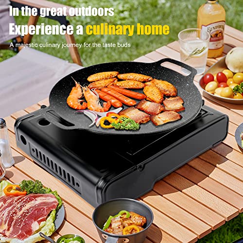 LabTEC Camping Gas Stove Portable Gas Cooker, Single Burner, Automatic Ignition System, 2.9 KW, Compact Outdoor Cooker, Camping Equipment for Outdoor Cooking BBQ