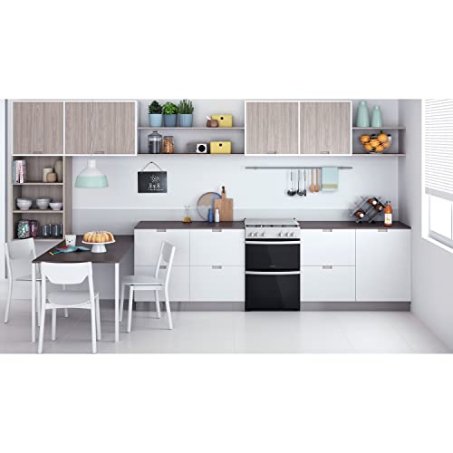 Indesit 60CM ID67G0MCW/UK Gas Double Freestanding cooker - White